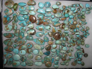 Treated Turquoise Cabochons