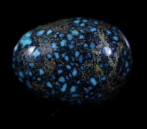 Blue Lander Turquoise Cabochon, the most expensive turquoise in the world