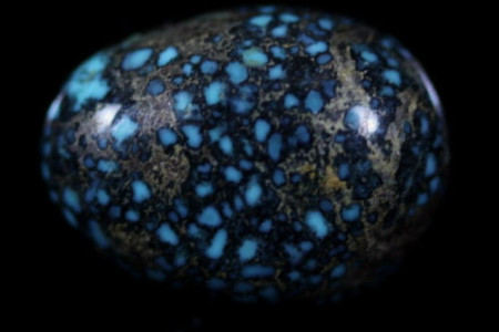 Blue Lander Turquoise Cabochon, the most expensive turquoise in the world