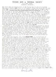 Dan Caudle Tucson Gem Show History