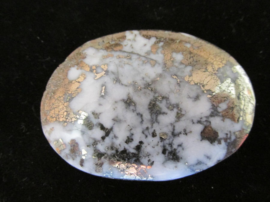 White Buffalo Turquoise from Nevada with Pyrite Tucson Turquoise