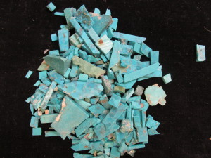 Turquoise rough ready for inlay or crushing