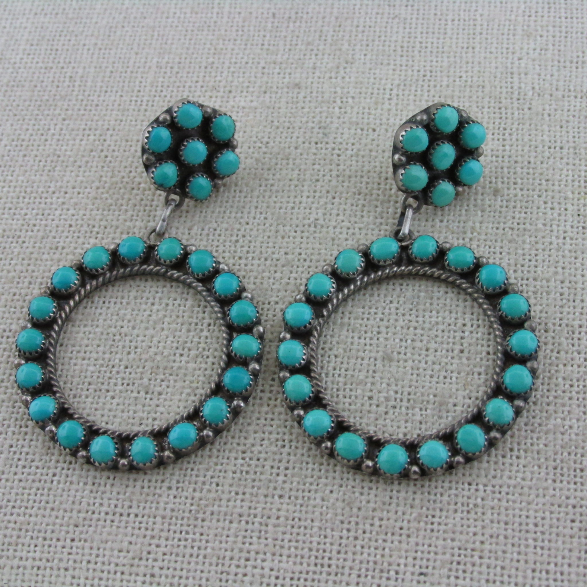 Zuni Birdseye Turquoise Earrings